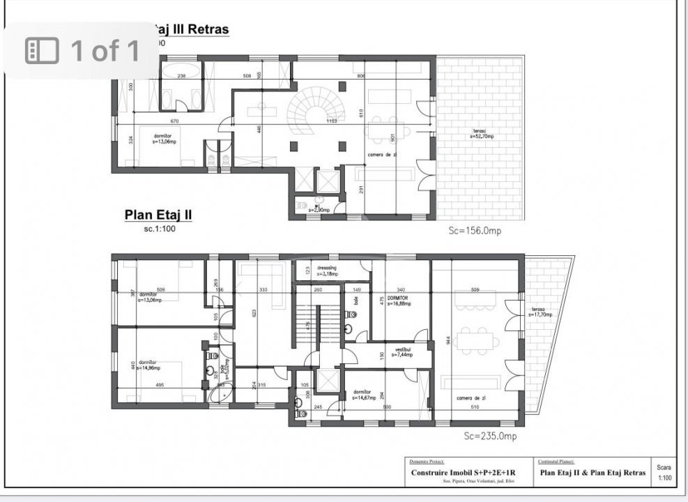 Oferta De Vanzare Teren Constructie Pipera - Iancu Nicolae cu proiect P+3