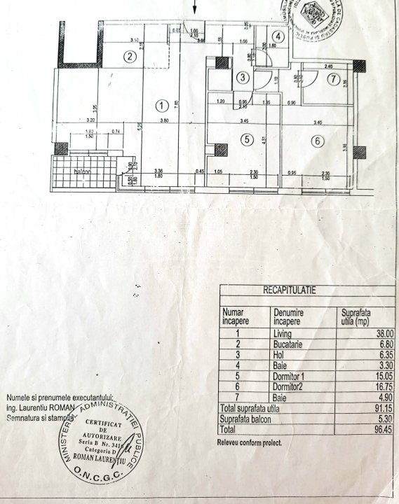 De inchiriat 3 camere 92 mp in bloc nou, Calea Dorobanti