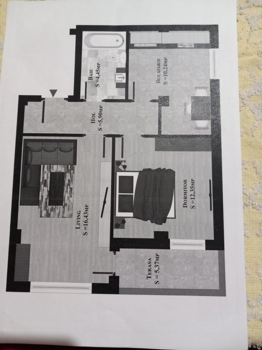 Apartament 2 camere de inchiriere Popesti Leordeni