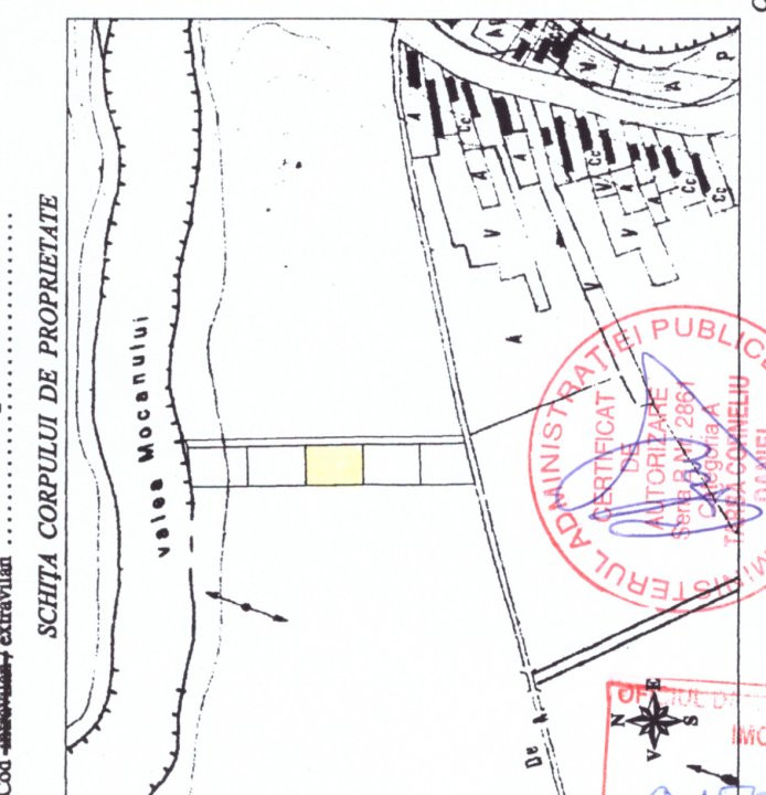 Teren de Vanzare 1026 mp Corbeanca Ostratu, zona de vile locuite