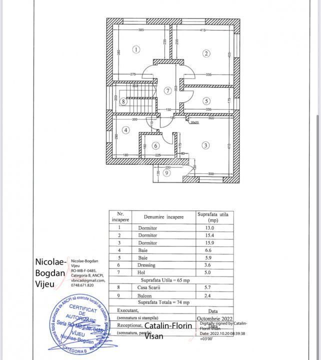 Vila superba de vânzare construcție noua in Ostratu / Corbeanca cu 5 camere 