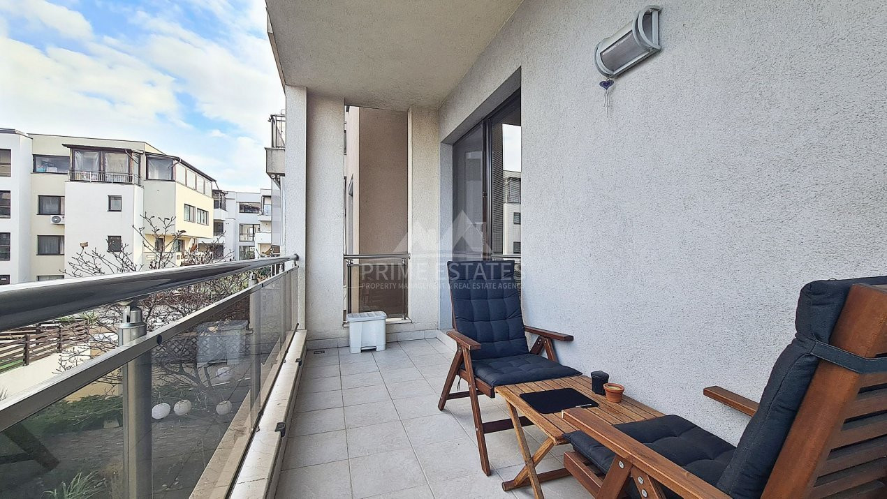 For sale 2 immaculate rooms, 7 sqm terrace - Perla Residence Pipera