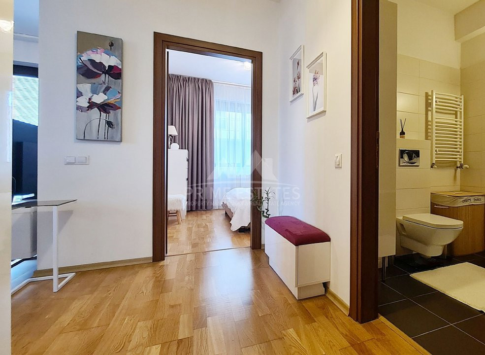 For sale 2 immaculate rooms, 7 sqm terrace - Perla Residence Pipera