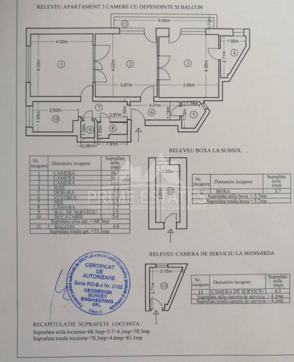 Inchiriere apartament 3 camere  Aviatorilor Maresal Averescu