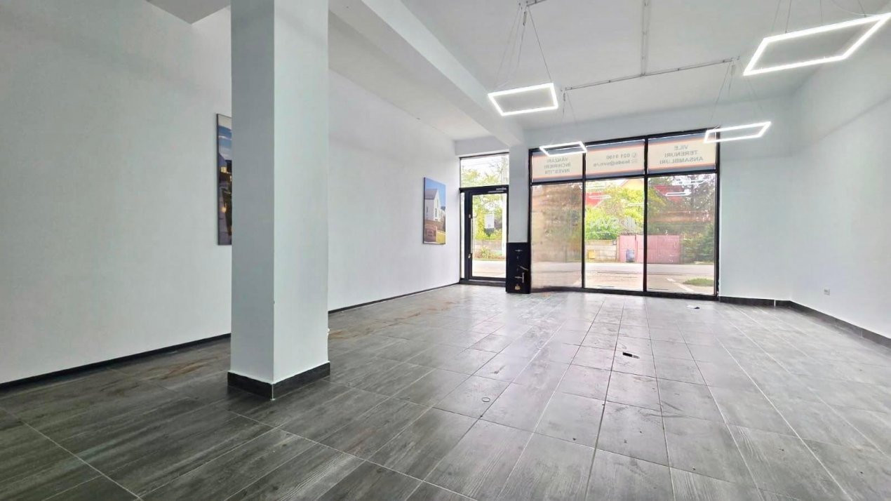 Spațiu comercial de închiriat – 192 mp, Corbeanca, Ilfov – Stradal