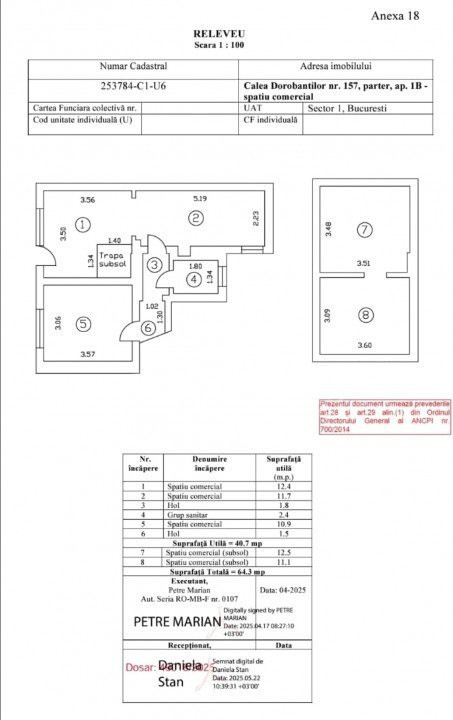 Vânzare spațiu comercial, 3 intrari cu vitrina dubla - Calea Dorobanți 