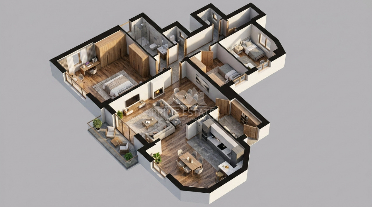 Apartament unicat 3 camere de vanzare Mosilor- Bld Hristo Botev