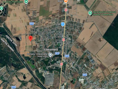 Vanzare teren intravilan 4000 mp 1 Decembrie Ilfov
