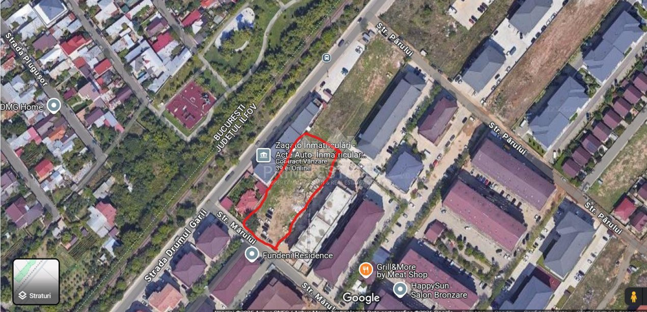 Teren de inchiriat 2500 mp Fundeni Dobroesti Strada Marului