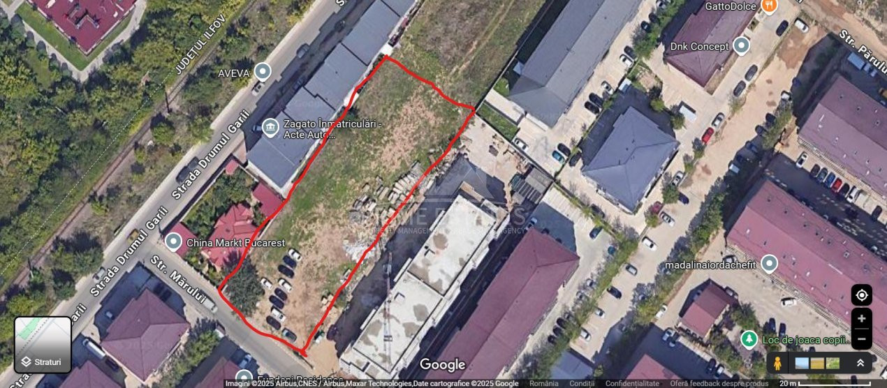 Teren de inchiriat 2500 mp Fundeni Dobroesti Strada Marului