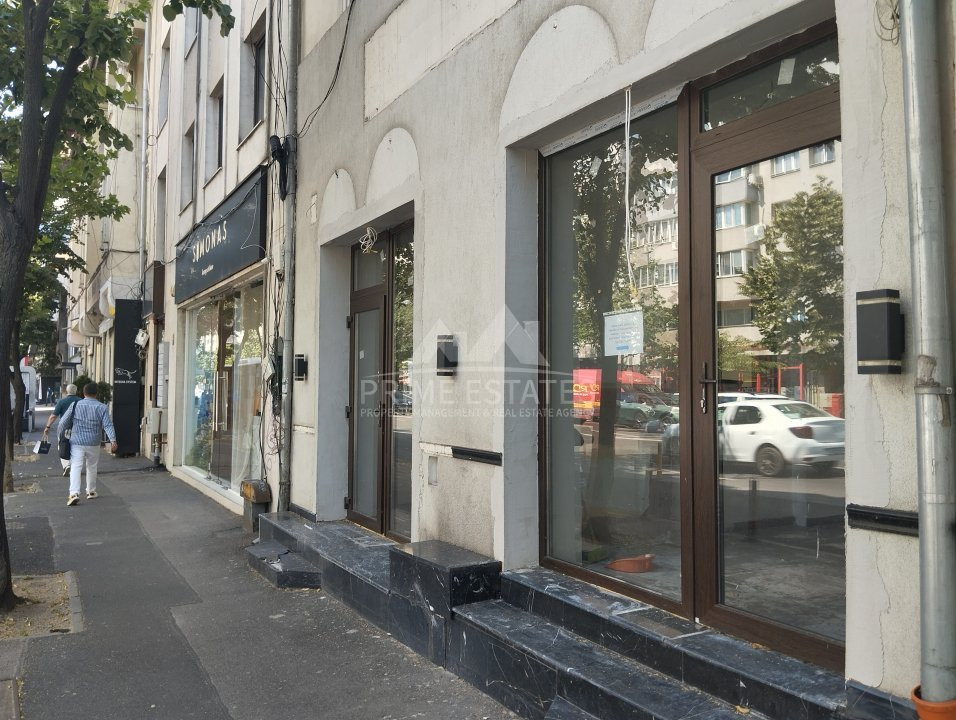 De vânzare spațiu comercial, 64 mp si vitrina dubla, inchiria - Calea Dorobanți 